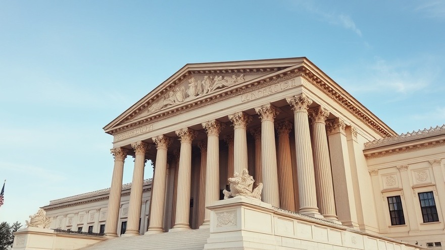 U.S. Supreme Court building in DC, center of the citizenship debate and immigration rights.