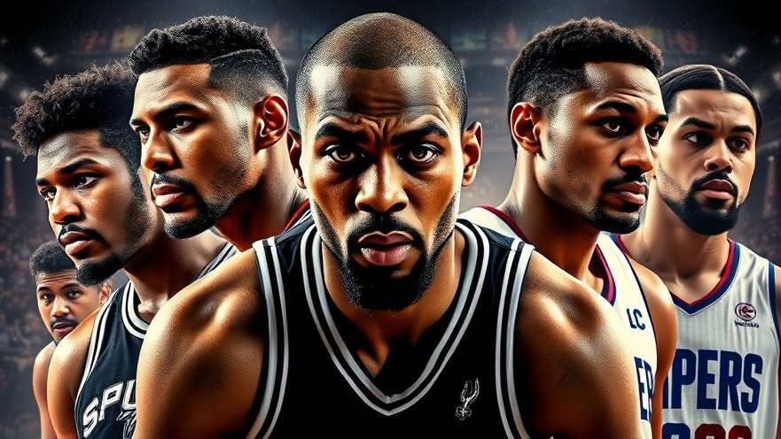 Cinematic poster of Spurs vs Clippers, perfect for NBA game recap and San Antonio sports news.