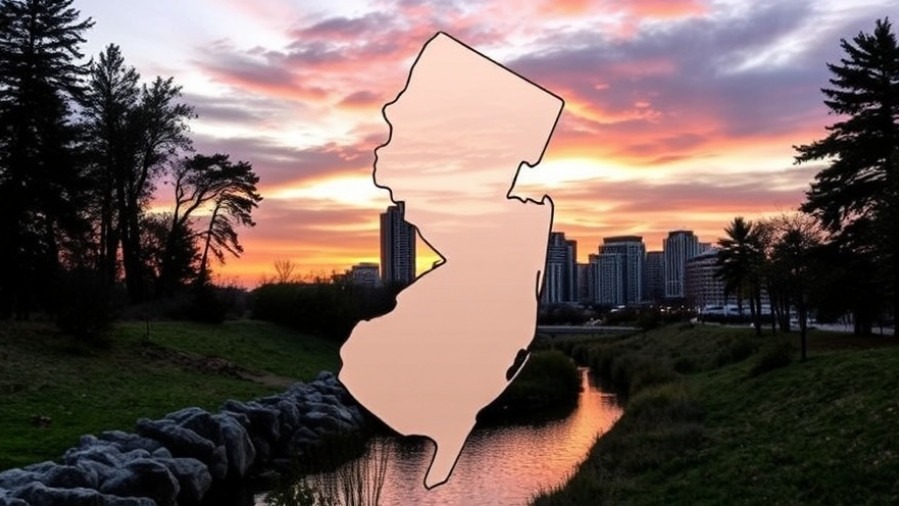 Map of New Jersey highlighting political dynamics and sanctuary cities for the 2025 election.