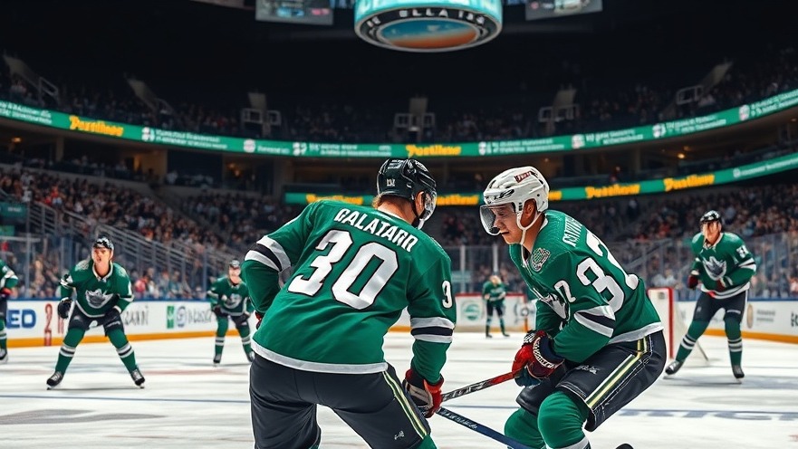 Intense NHL playoff showdown between Dallas Stars and Minnesota Wild, with vibrant action.