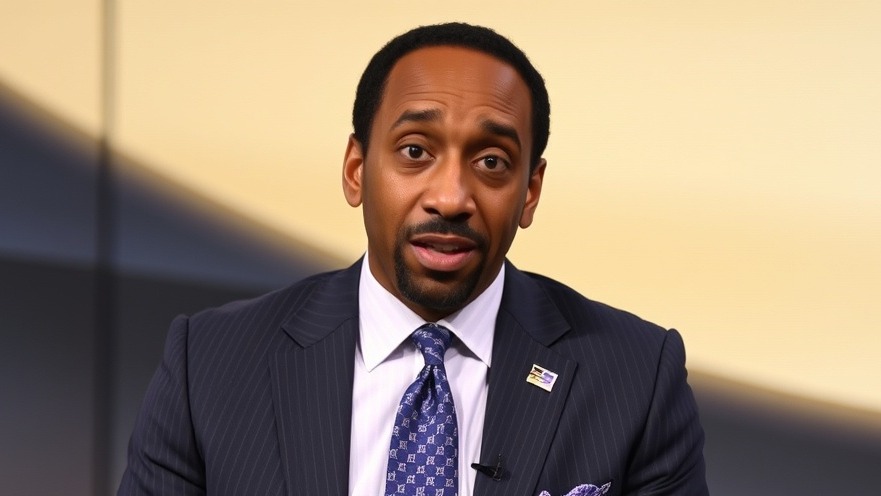 ESPN's Stephen A. Smith discussing NBA highlights during March Madness