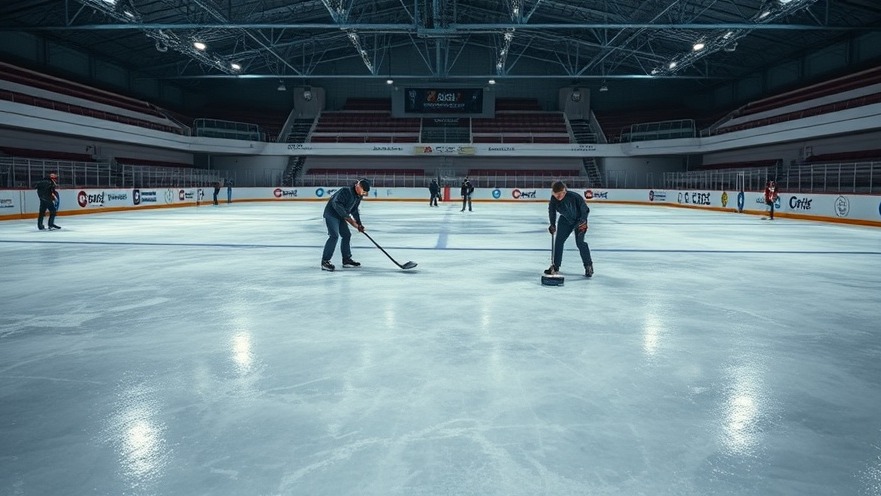 Calming ice cleaning at a rink for stress relief and mental wellness.