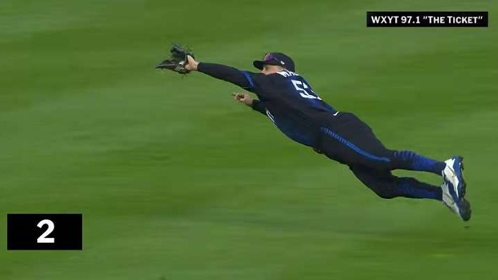 MLB Highlights: Energetic player celebrating in action.