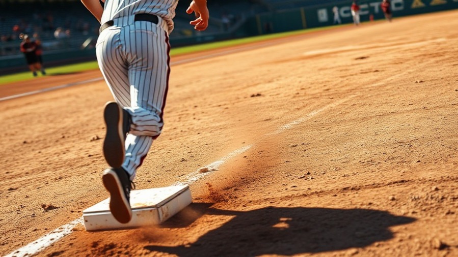 Dramatic youth baseball moment highlighting sports psychology in high-pressure situations.