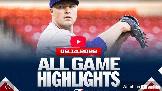 September 14 MLB Highlights featuring a Dodgers player's pitching.