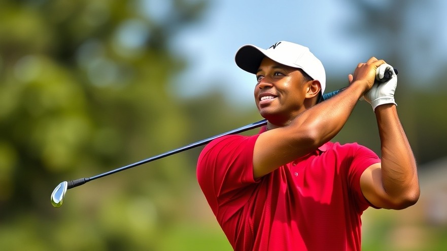 Tiger Woods promoting mental health awareness in sports for athletes.