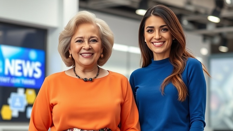 Two smiling women promoting law enforcement communication and public trust in police.