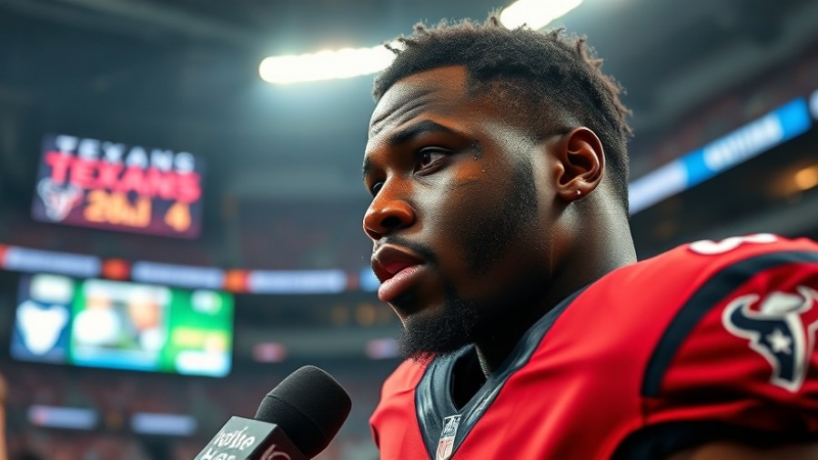 Danielle Hunter post-game interview, showcasing Texans defensive strategy in NFL.