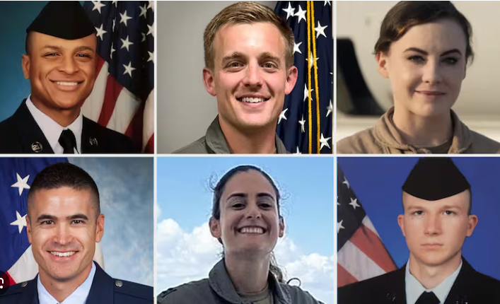 Pentagon identifies 6 US airmen with aerial tanker background
