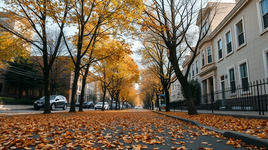 A street in Austin with leaves blowing in the wind, capturing Austin news today.