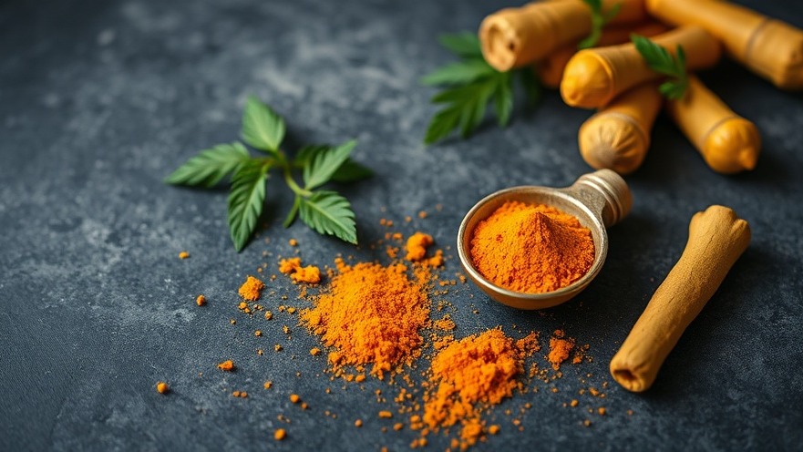 Turmeric on table, highlighting Austin health and wellness insights.