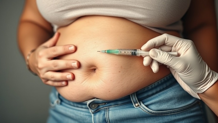 Obese woman using GLP-1 preparation tips for weight loss medication.