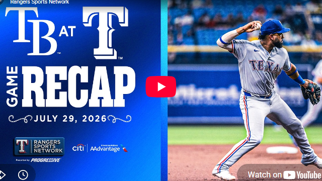 Rangers vs. Rays Game Recap: player in action on field