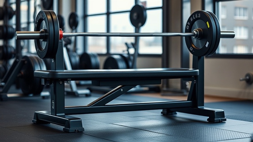 Weight bench: essential for home gym fitness and nutrition routines.