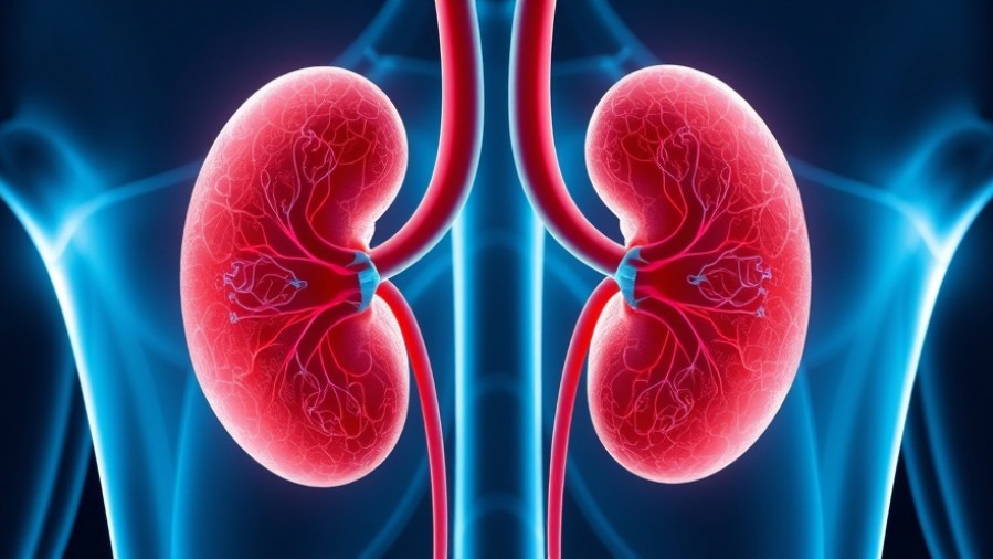 Conceptual image of kidneys highlighting the importance of mental wellness for seniors.