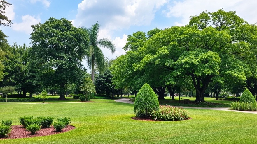 Lush greenery in San Antonio's Miraflores Park, showcasing community park revitalization.