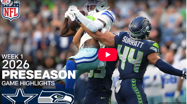 Dallas Cowboys vs. Seattle Seahawks Preseason game action in 2026