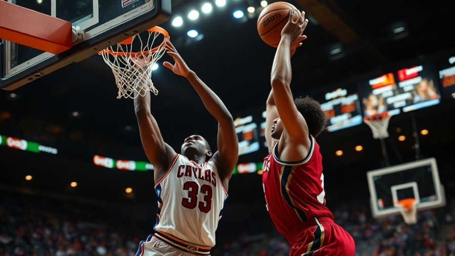 Dynamic basketball highlights featuring top NBA plays with intense competition.