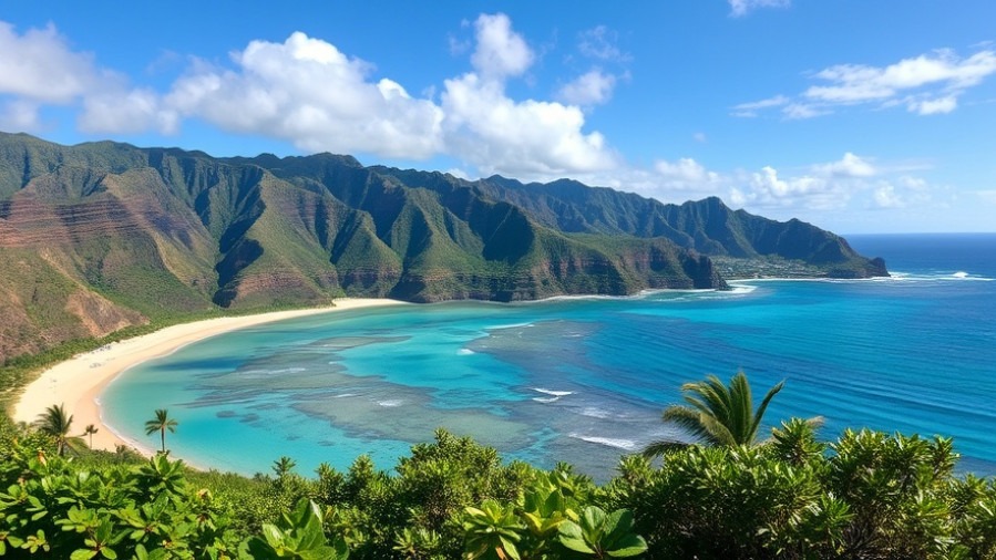 Scenic view of the Hawaiian islands highlighting local athletics challenges and community sports development.