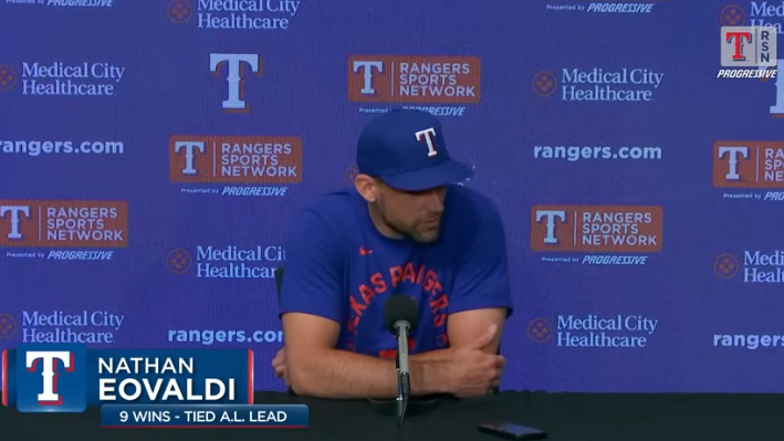 Dallas sports insights press conference with baseball player