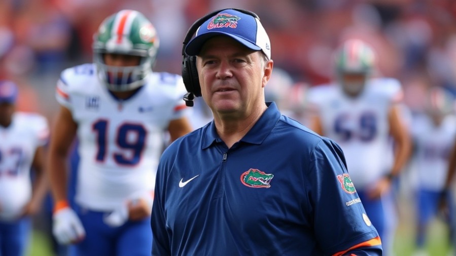 Florida Gators football coach reacts to recent college football news.