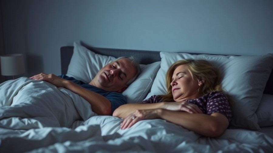 Senior couple peacefully sleeping, embracing sleep hygiene tips for seniors.
