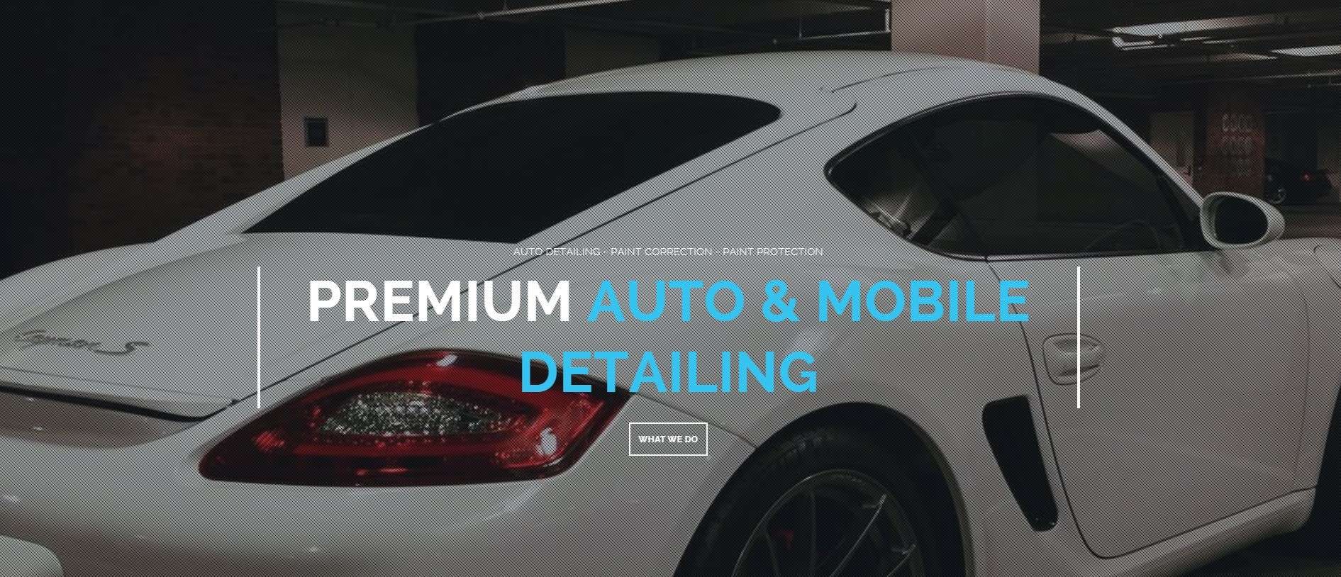 Modern blue car detailing logo for car detailing in Dallas TX