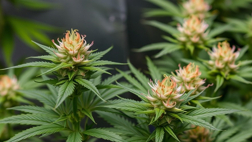 Vibrant flowering cannabis symbolizing Austin startups and innovation hub