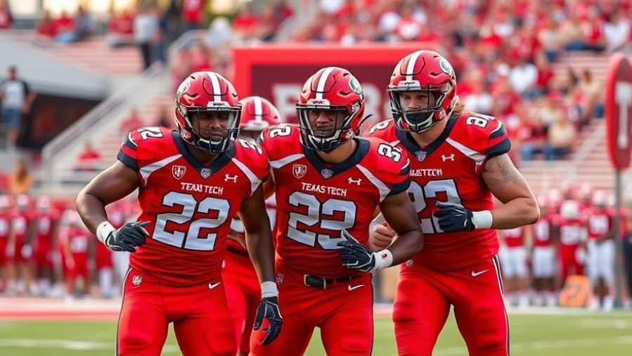 Texas Tech football team celebrating victory highlights in college football.