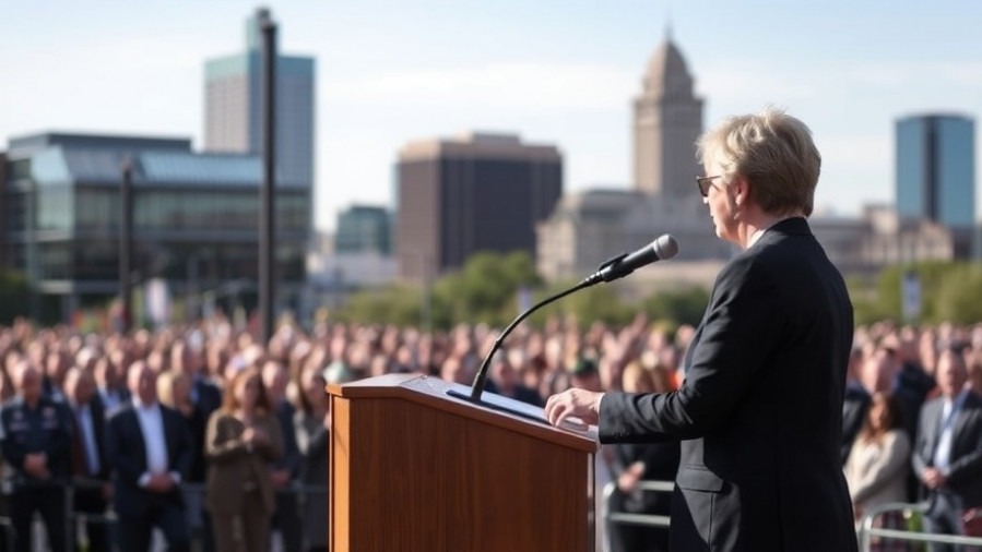 Kirk Watson addresses Austin's budget plan and city growth in remarks.