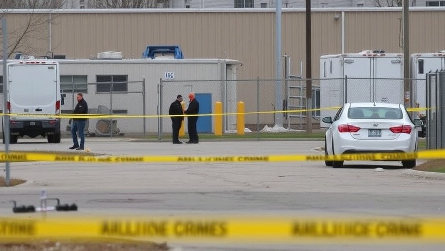 Crime scene at ICE facility highlighting Dallas ICE incident and law enforcement safety.