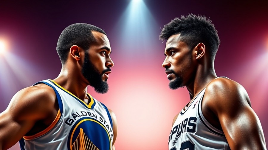 NBA highlights featuring Stephen Curry and De'Aaron Fox in a vibrant rivalry poster.