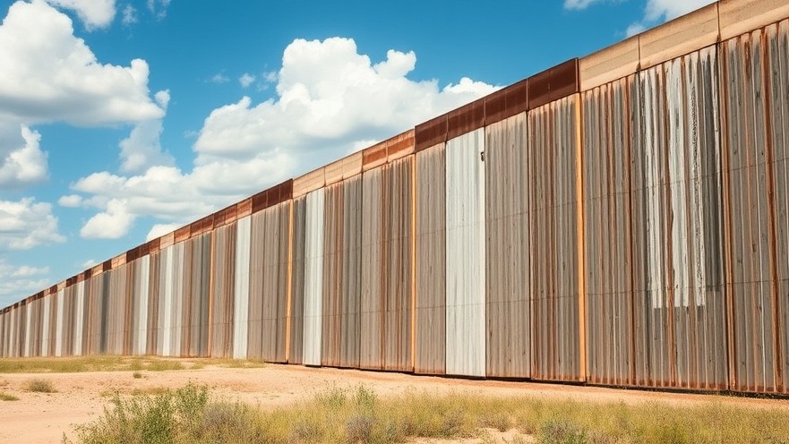 Texas border wall highlighting immigration issues and community impact