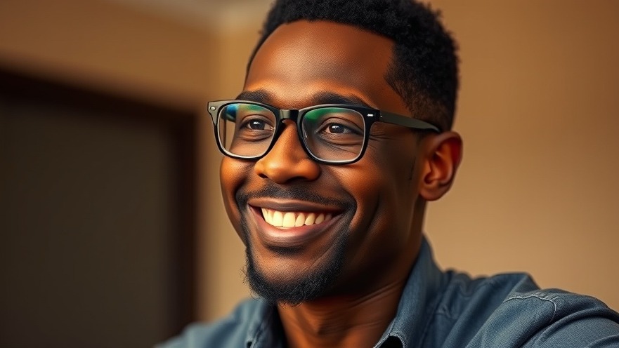 Smiling man in glasses, perfect for San Antonio events and comedy clubs in San Antonio.