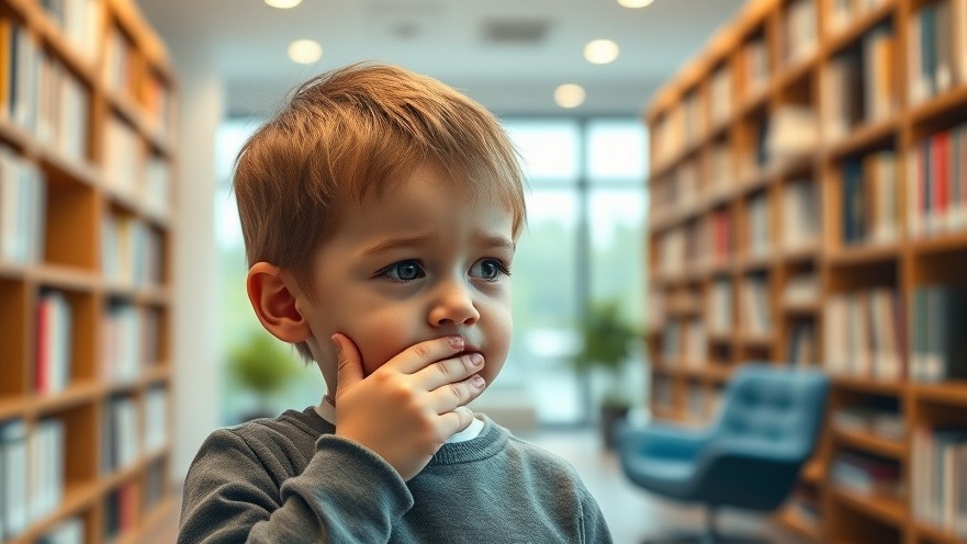 Child coughing in a modern office setting, highlighting healthy aging nutrition concepts.
