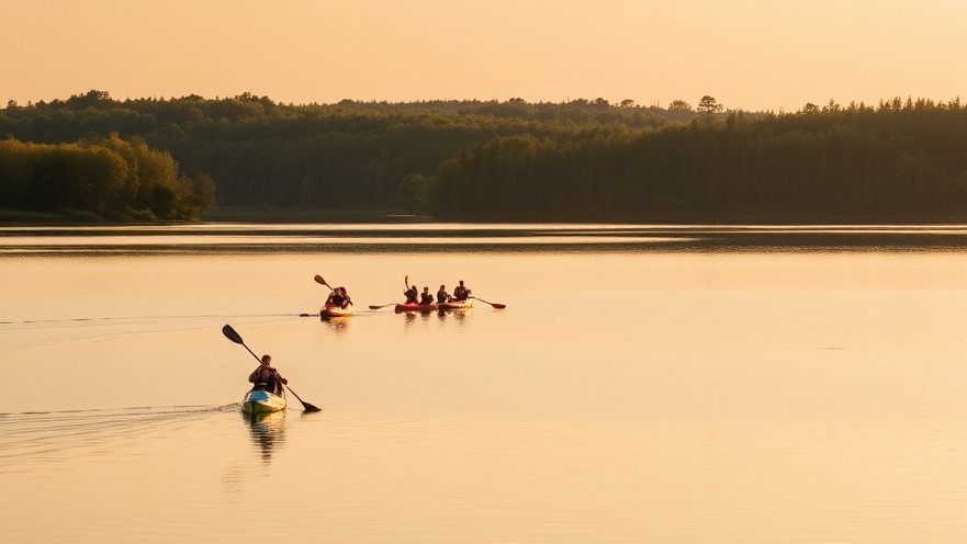 People paddleboating at a lake in San Antonio, enjoying the latest community news.