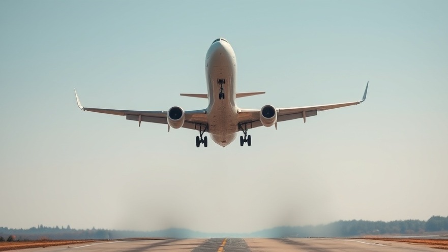 Jet plane taking off, symbolizing immigration news and national security.