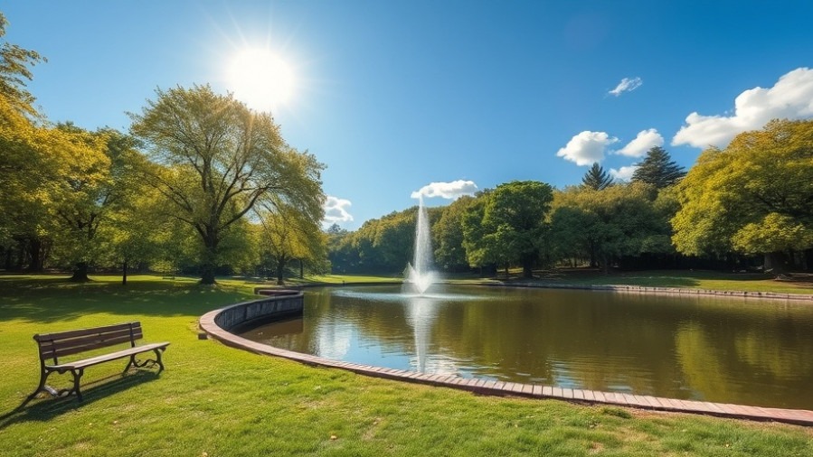 Sunny day in the park highlighting San Antonio drought conditions.