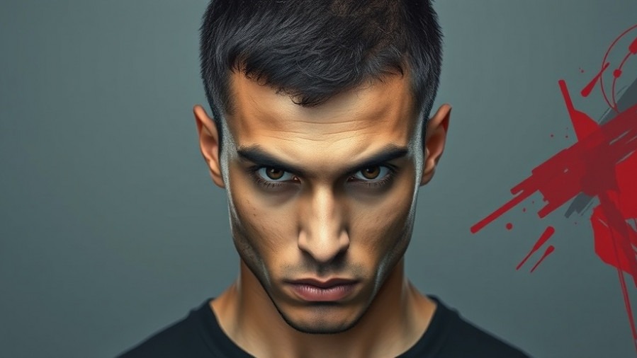 Intense portrait of a young Hispanic man; highlights public safety news San Antonio.