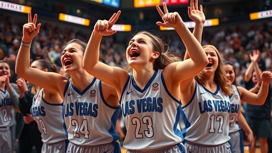 Vegas Aces dynasty celebration with ecstatic players after WNBA Finals victory.