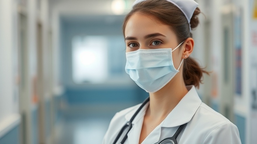 Unmasked school nurse in Texas public schools addressing current education bills.