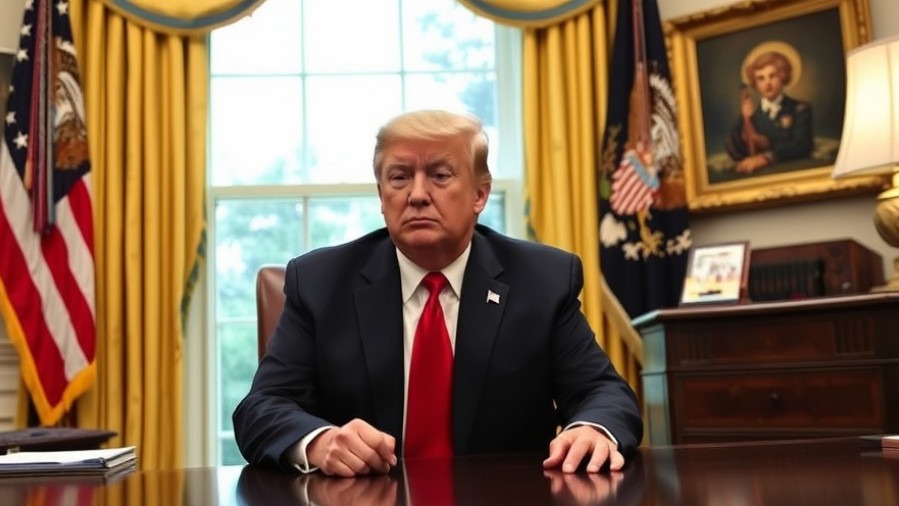 Trump in the Oval Office discussing energy production USA and national political news.