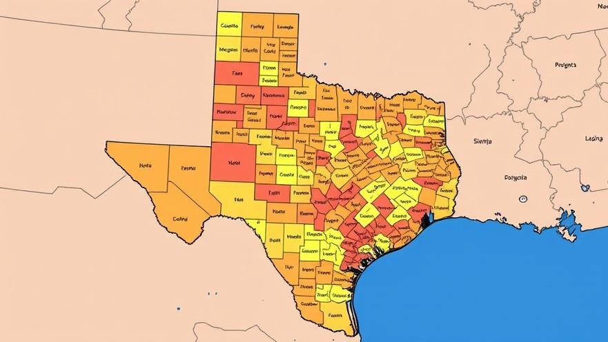 Texas redistricting map highlighting changes in Texas politics news and upcoming elections 2025.