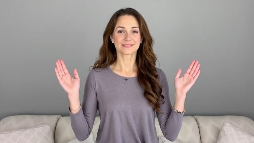 Therapist demonstrates mindfulness breathing practices for stress relief techniques.