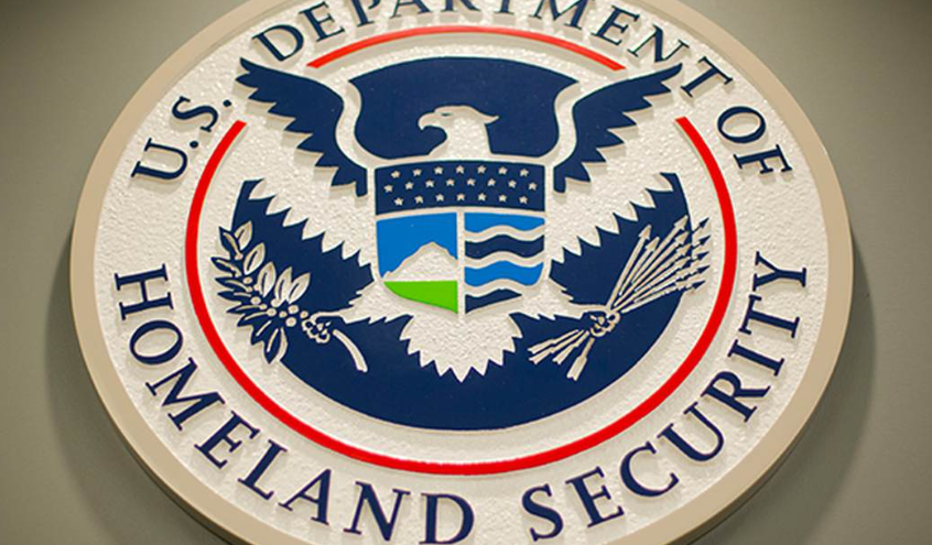 U.S. Department of Homeland Security seal, authoritative presence.