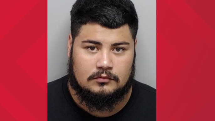 BCSO seeking man accused of assaulting ex-partner, showing serious expression