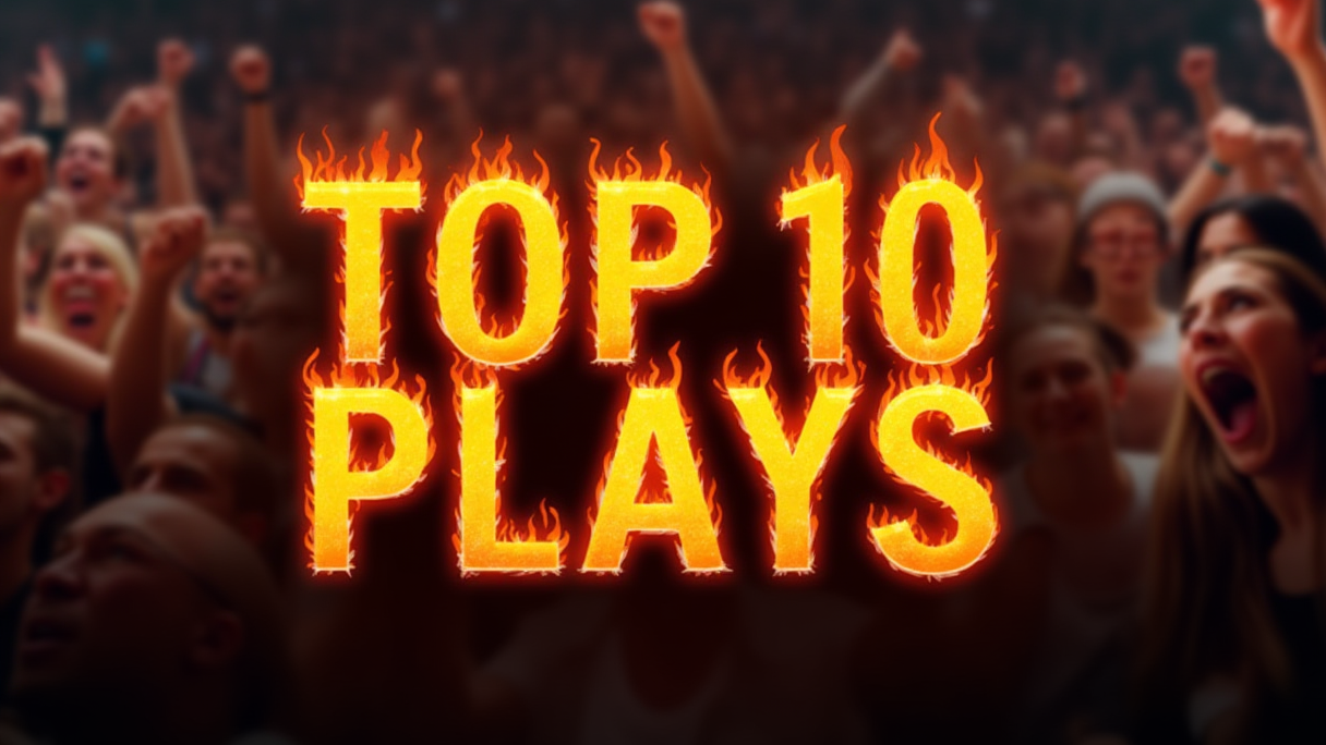 NBA's Top 10 Plays featuring passionate basketball player.