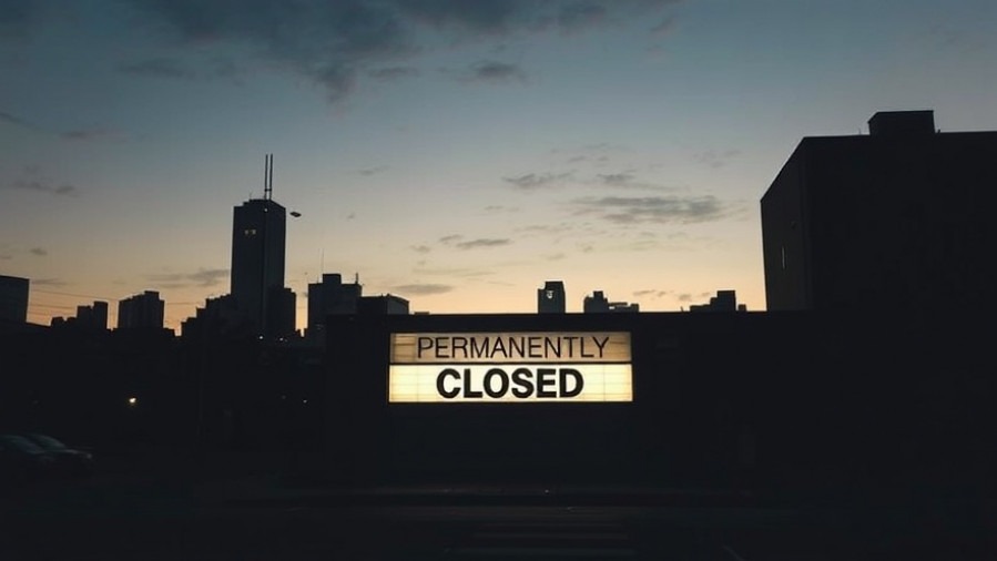 Houston sports bar closure: Permanently closed building amidst urban skyline.