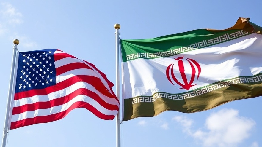 U.S.-Iran negotiations symbolized by U.S. and Iranian flags side by side.