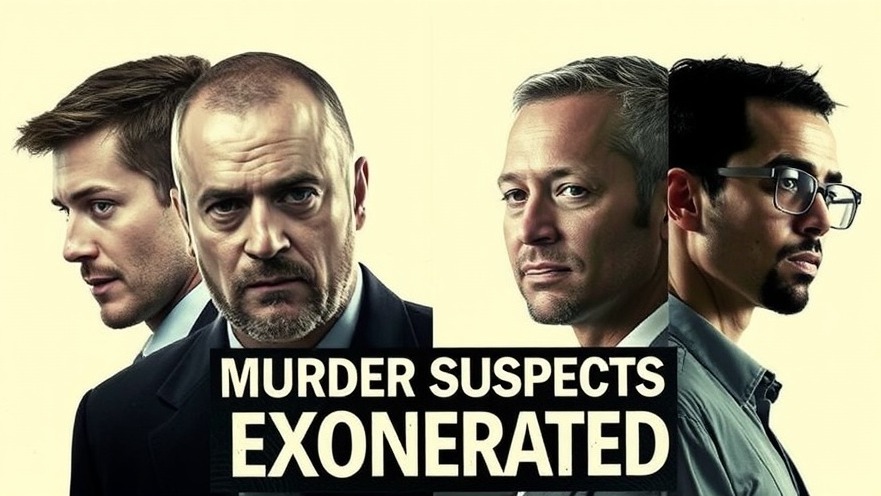 Vivid collage of exonerated men highlights justice reform and wrongful convictions in Austin news.